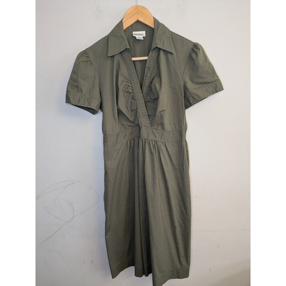 Motherhood Green Maternity Shirt Dress Size S